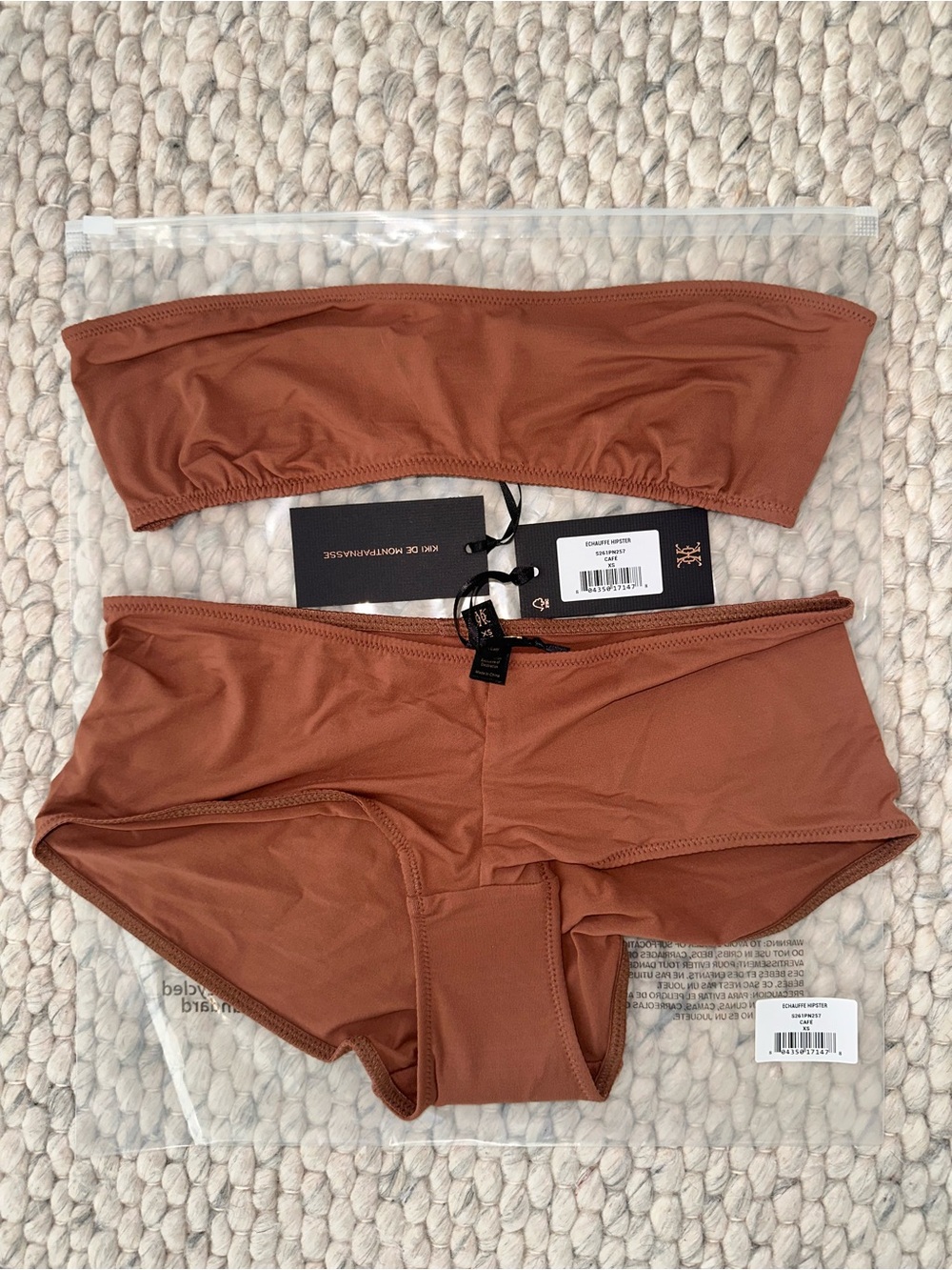 Kiki De Montparnasse Bandeau & Hipster Set in Café